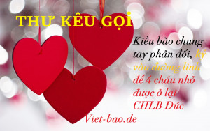 THƯ KÊU GỌI: Kiều bào chung tay phản đối, ´ký vào đường Link´ để 4 cháu nhỏ được ở lại CHLB Đức