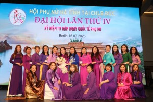 THƯ  CẢM ƠN CỦA BCH HỘI PHỤ NỮ HÀ TĨNH CHLB ĐỨC SAU THÀNH CÔNG ĐẠI HỘI LẦN THỨ IV